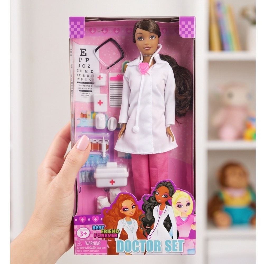 Lovely Patsy Best Friend Forever Doctor Set Fashion Doll Playset‎ Pink White NIB
